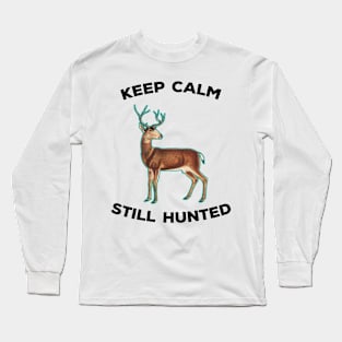 Vintage Deer Keep Calm Long Sleeve T-Shirt